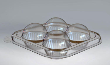 4 Cavities Small Clear Candy Case (10 count) - ViaCheff.com
